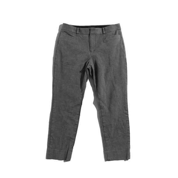 Banana Republic Pants Womens Size 4 Gray Sloan Fit  Tapered Ankle Crop - Picture 1 of 10